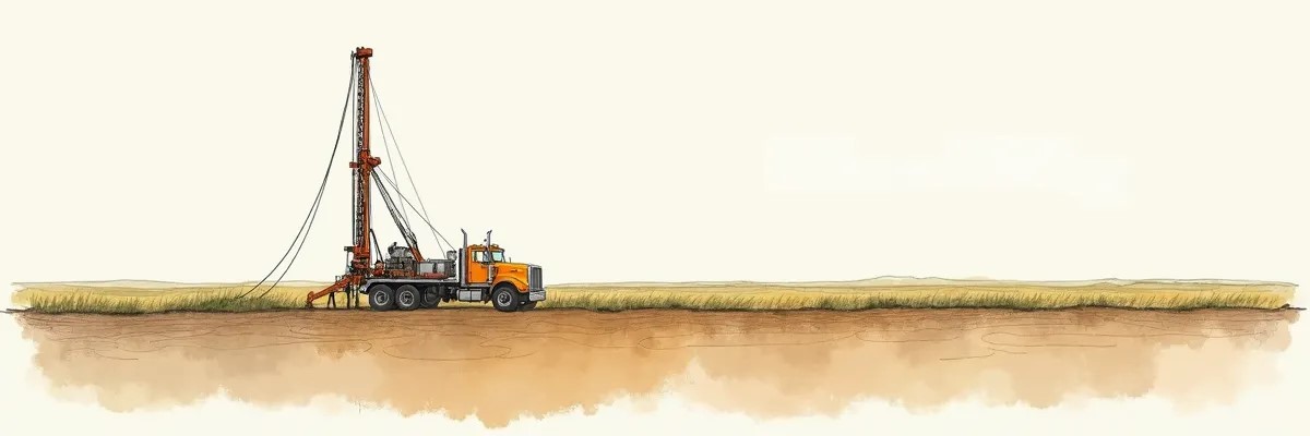 Truck-Mounted Drilling Rig in North Dakota